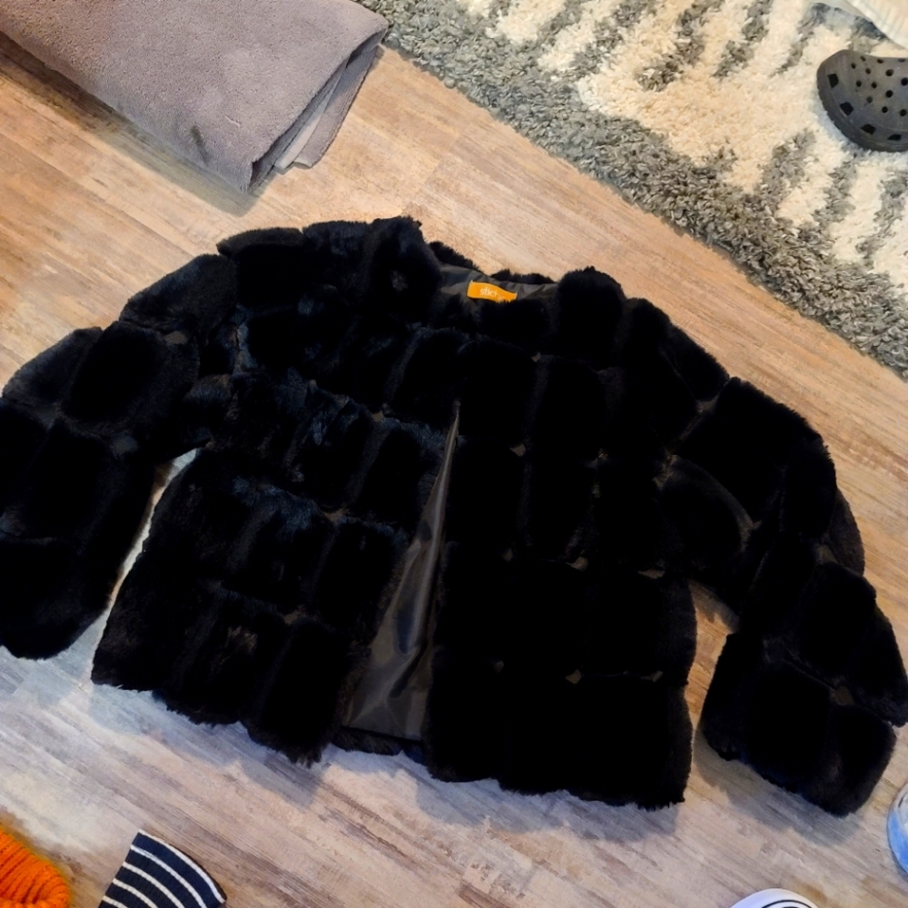 Faux fur jacket